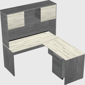 L-shaped office desk