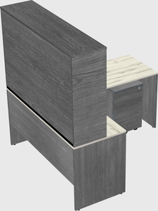 L-shaped office desk