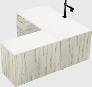 L-shaped office desk