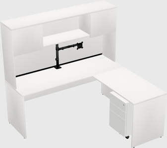 L-shaped office desk