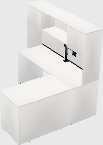 L-shaped office desk