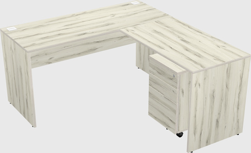 L-shaped office desk