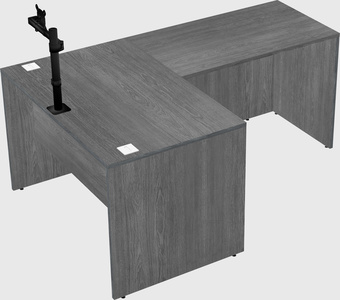 L-shaped office desk