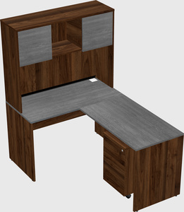 L-shaped office desk