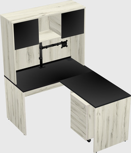 L-shaped office desk