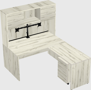 L-shaped office desk