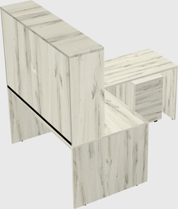 L-shaped office desk