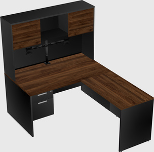L-shaped office desk
