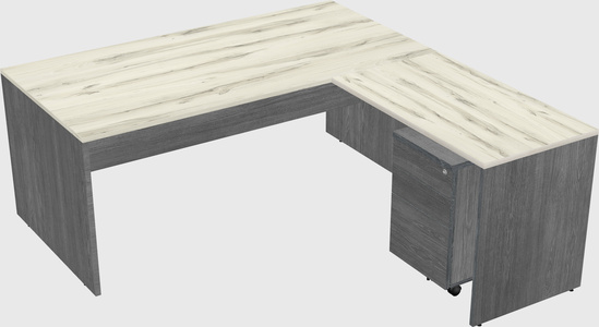 L-shaped office desk