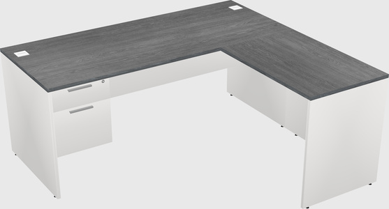 L-shaped office desk