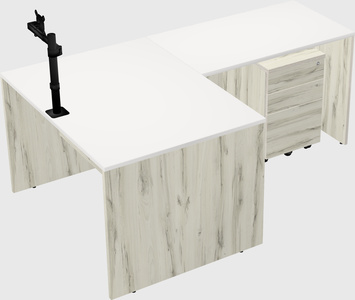 L-shaped office desk