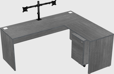 L-shaped office desk