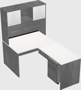 L-shaped office desk
