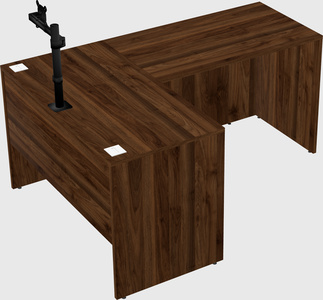 L-shaped office desk