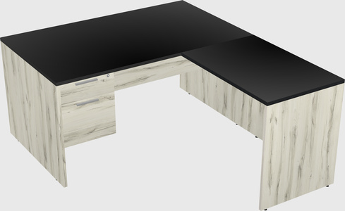 L-shaped office desk