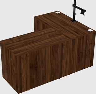 L-shaped office desk