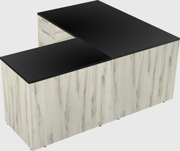 L-shaped office desk