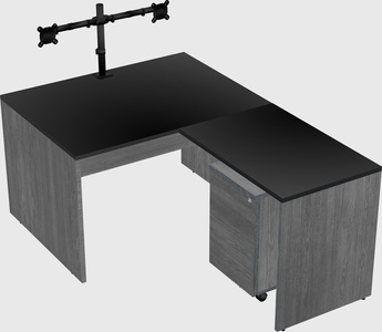 L-shaped office desk