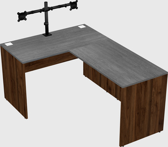 L-shaped office desk