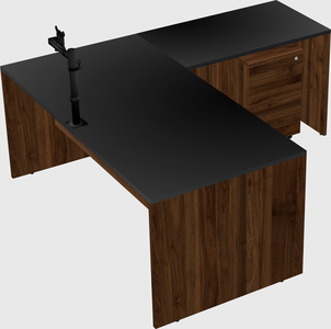 L-shaped office desk