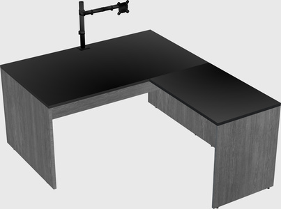 L-shaped office desk