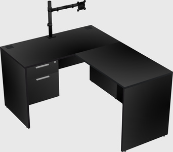 L-shaped office desk