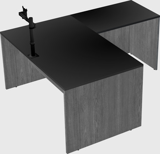 L-shaped office desk