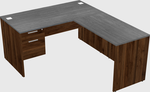L-shaped office desk