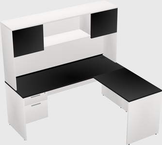 L-shaped office desk