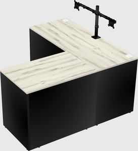 L-shaped office desk
