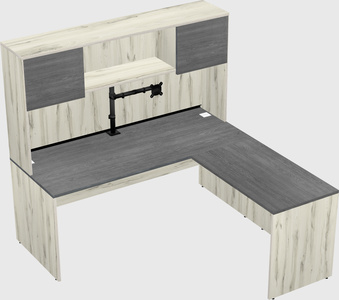 L-shaped office desk