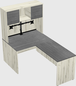 L-shaped office desk