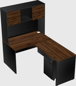 L-shaped office desk