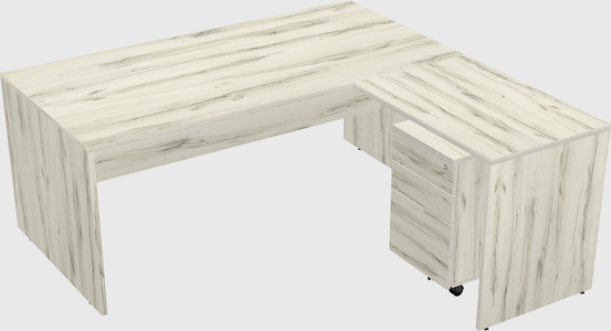 L-shaped office desk