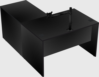 L-shaped office desk