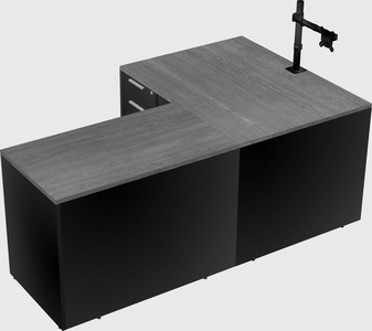 L-shaped office desk