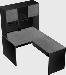 L-shaped office desk
