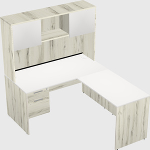 L-shaped office desk