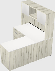 L-shaped office desk