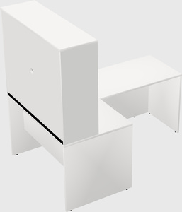 L-shaped office desk