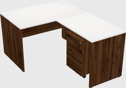 L-shaped office desk