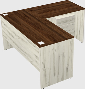 L-shaped office desk