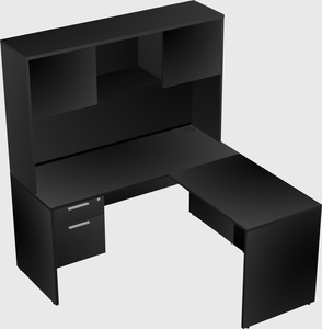 L-shaped office desk