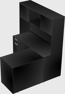 L-shaped office desk