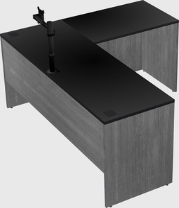 L-shaped office desk