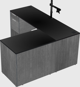 L-shaped office desk