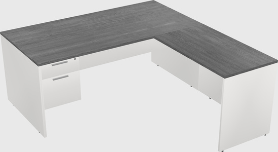L-shaped office desk