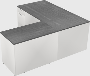 L-shaped office desk