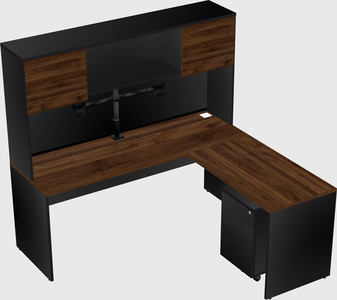 L-shaped office desk