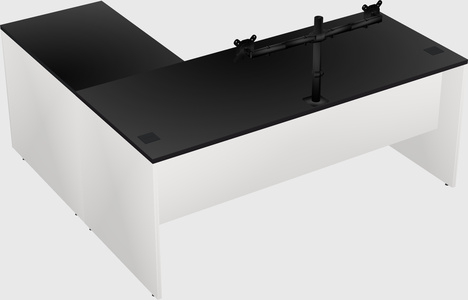 L-shaped office desk